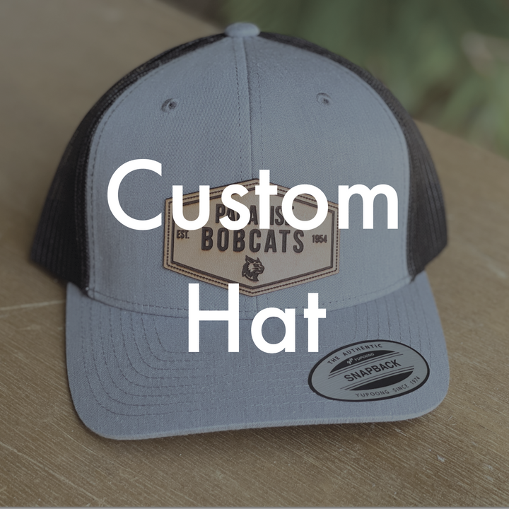Custom Genuine Leather Patch Hat