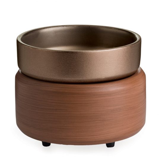 Bronze + Walnut 2-in-1 Fragrance Warmer