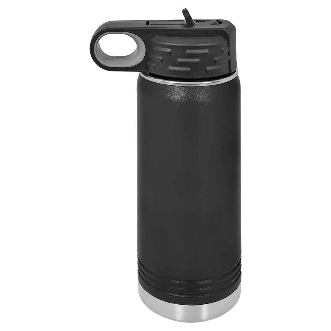 20 oz Water Bottle with Flip Up Straw Lid