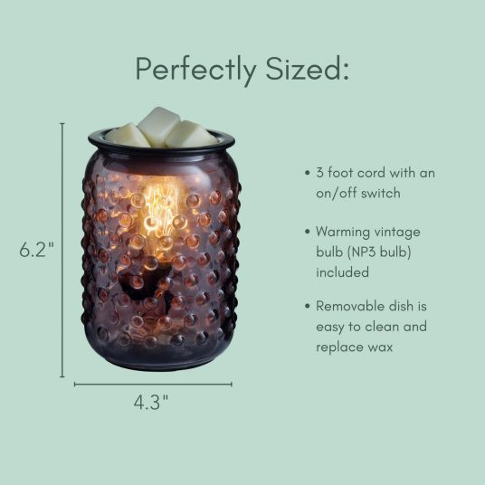 Smoky Mid Century Vintage Bulb Illumination Fragrance Warmer