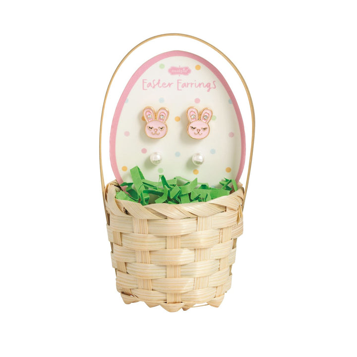 Easter Stud Earring Basket Set, Bunny + Egg Designs