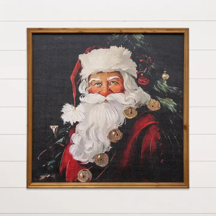 Framed Classic Santa Christmas Portrait
