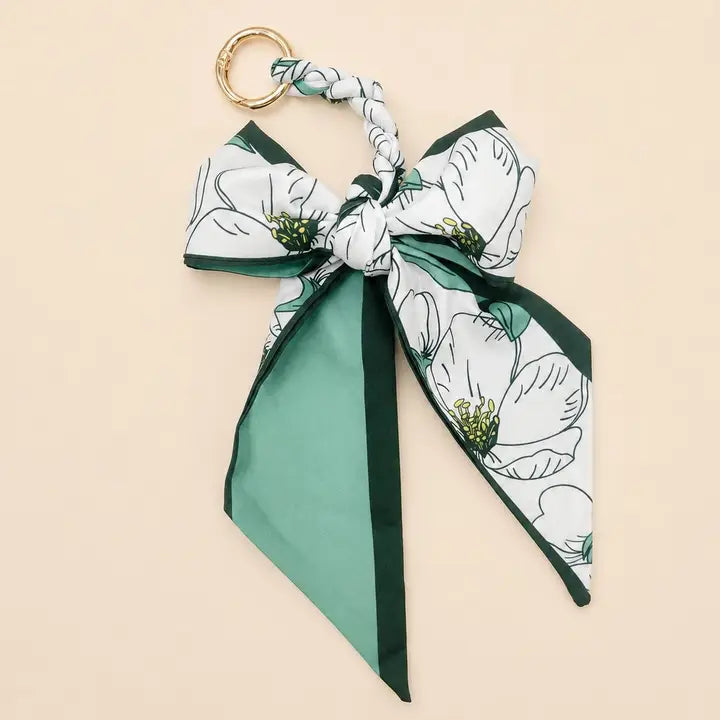 Silky Scarf Bow Bag Charm Keychain