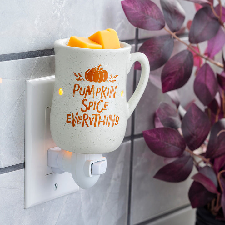 Pumpkin Spice Mug Plug-In Wax Melt Warmer – Fall Fragrance Warmer