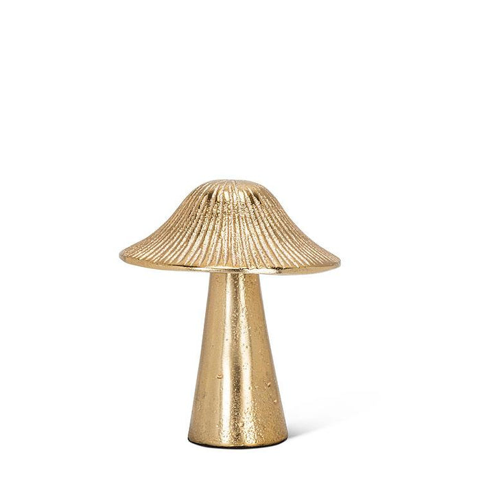 Golden Mushroom Sculpture