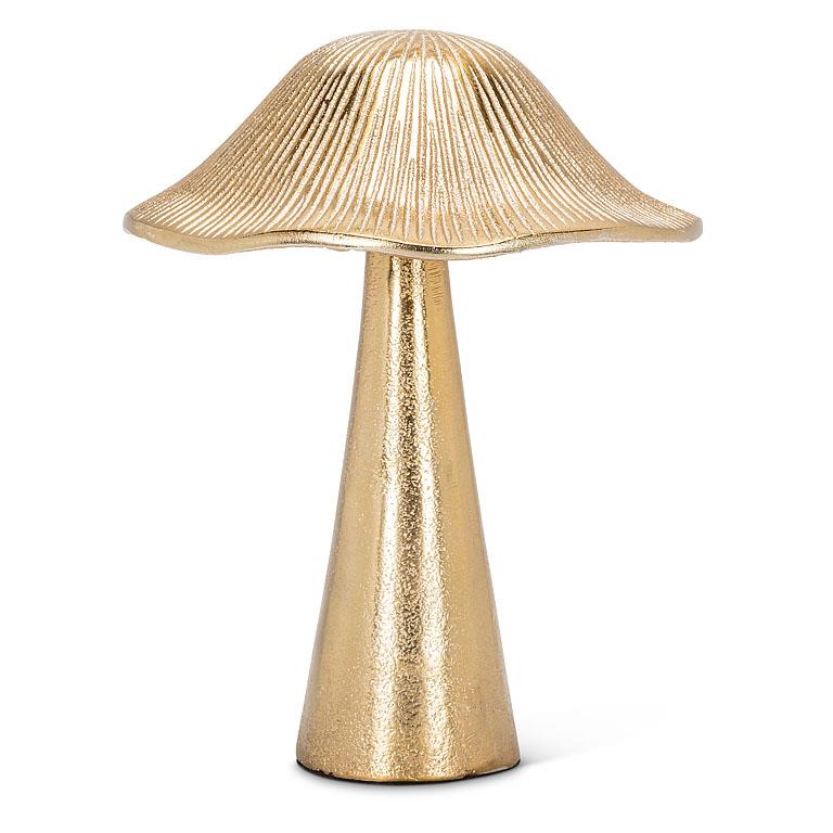 Golden Mushroom Sculpture