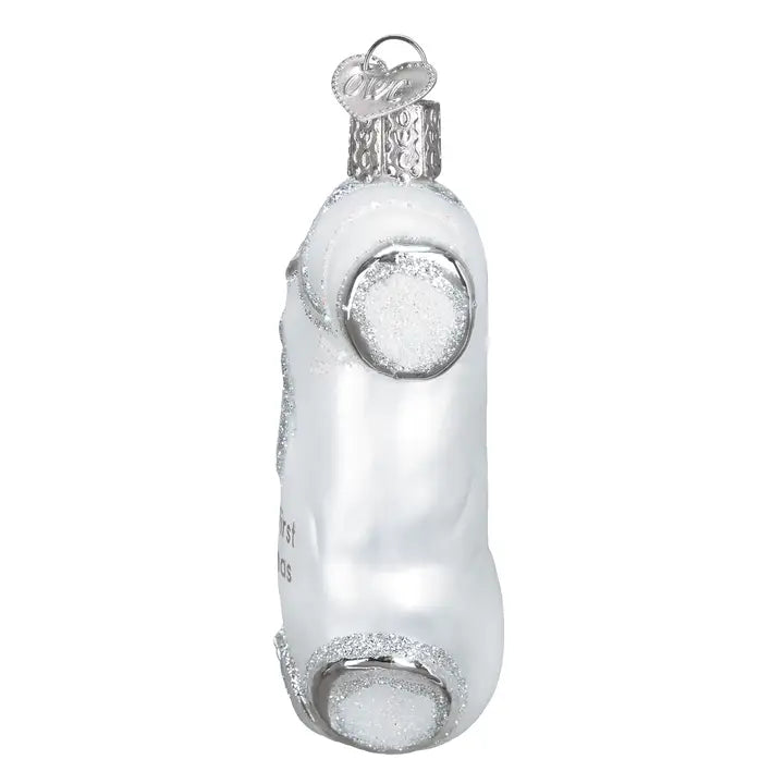 Baby’s First Christmas White Onesie Glass Ornament