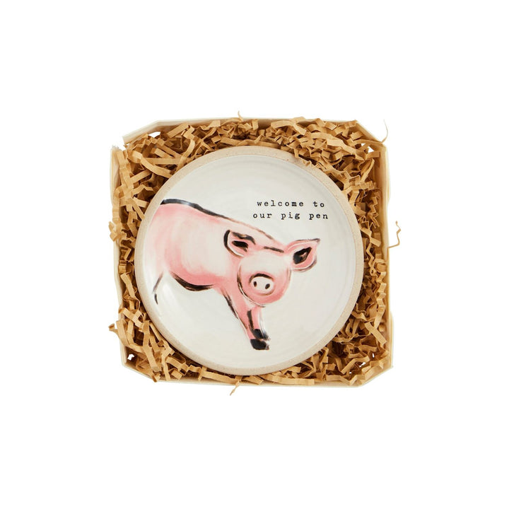 Farm Animal Stoneware Tidbit Dishes, 4.5"