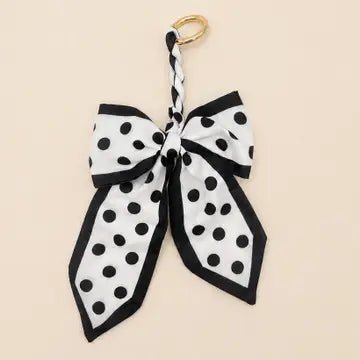 Silky Scarf Bow Bag Charm Keychain