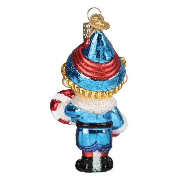 Hermey the Elf Handcrafted Glass Christmas Ornament