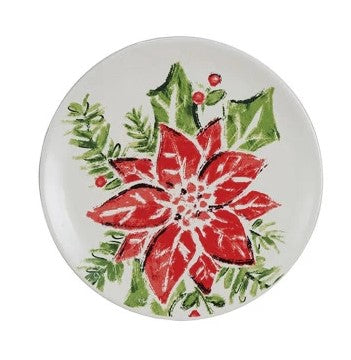 Stoneware Holiday Plates with Sayings + Animals, 5"