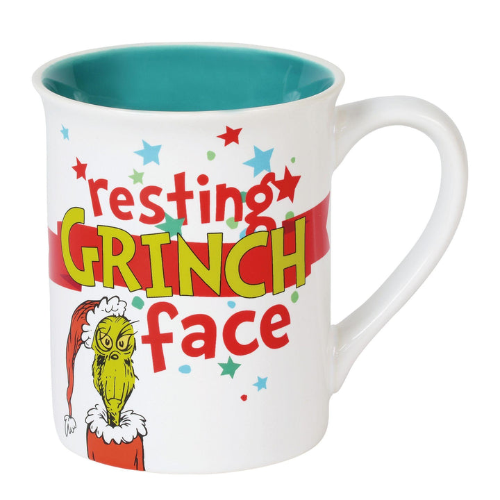 Resting Grinch Face Mug, 16 oz