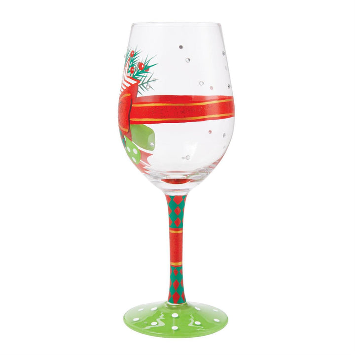 Lolita My Fancy Christmas Bow Wine Glass, 15oz