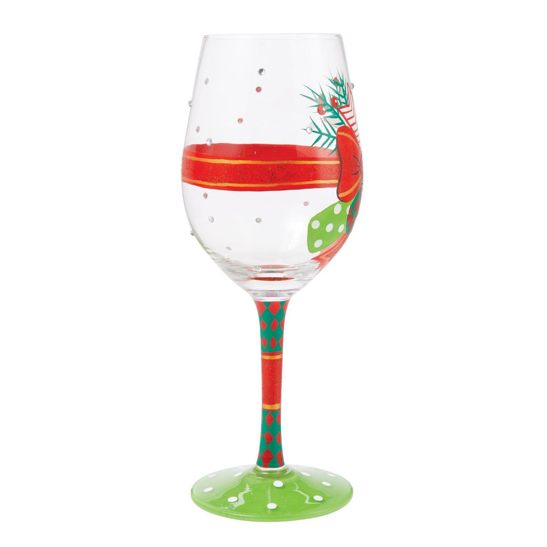 Lolita My Fancy Christmas Bow Wine Glass, 15oz