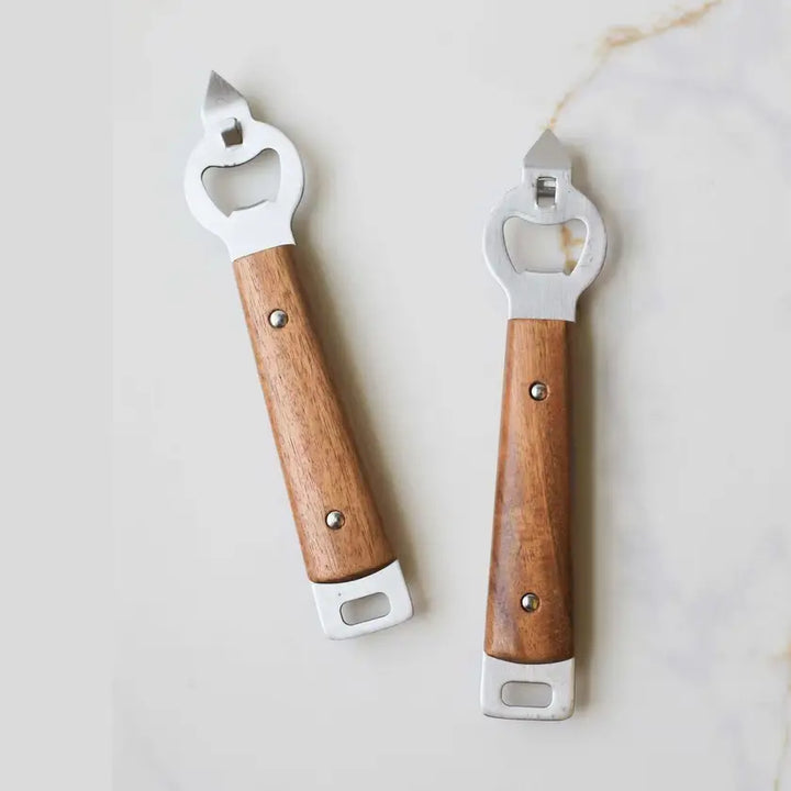 Heirloom Wood Handle Stainless Steel Bottle Opener