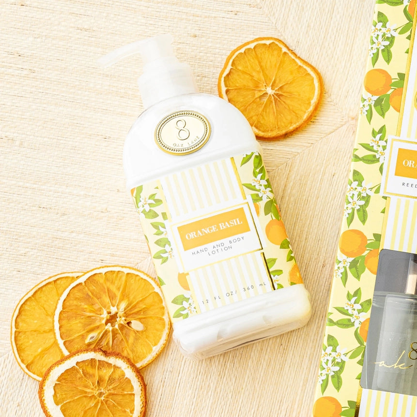Orange Basil Hand + Body Lotion, 12oz