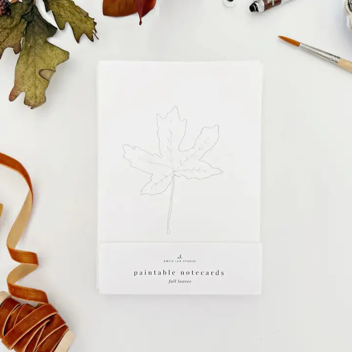 Paintable Watercolor Notecard Set