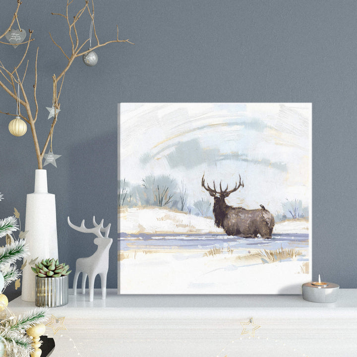 Winter Elk Giclee Wall Art