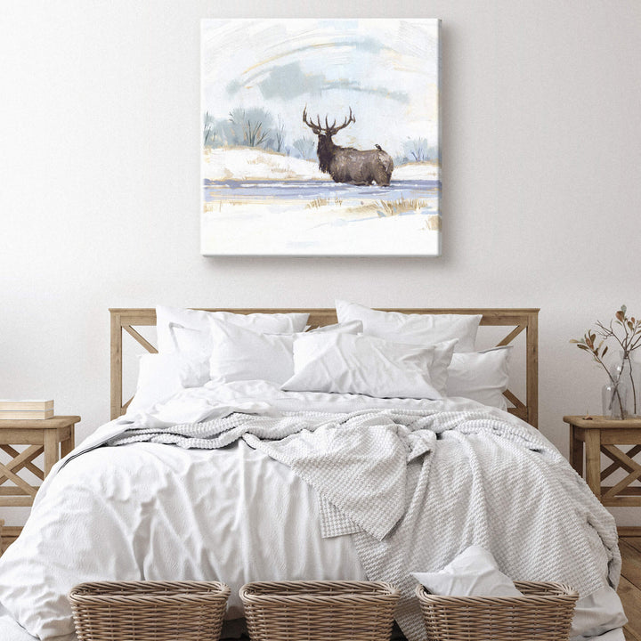 Winter Elk Giclee Wall Art