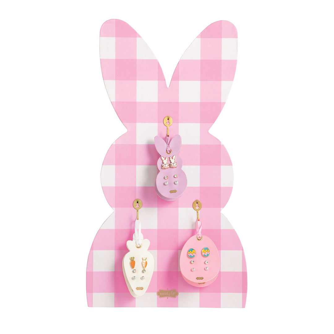 Easter Icon Stud Earring Set – Bunny, Carrot &amp; Egg