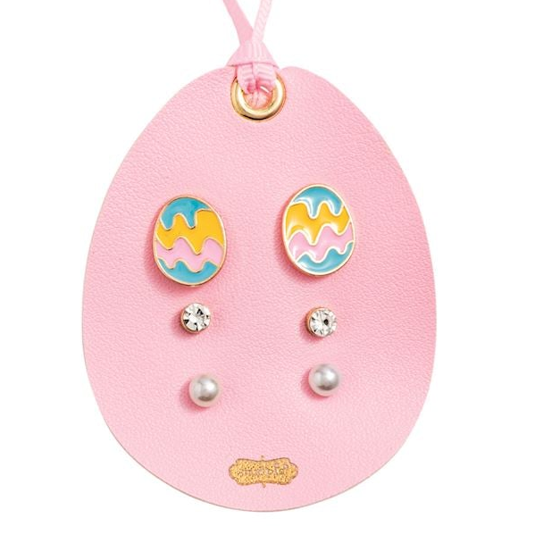 Easter Icon Stud Earring Set – Bunny, Carrot &amp; Egg
