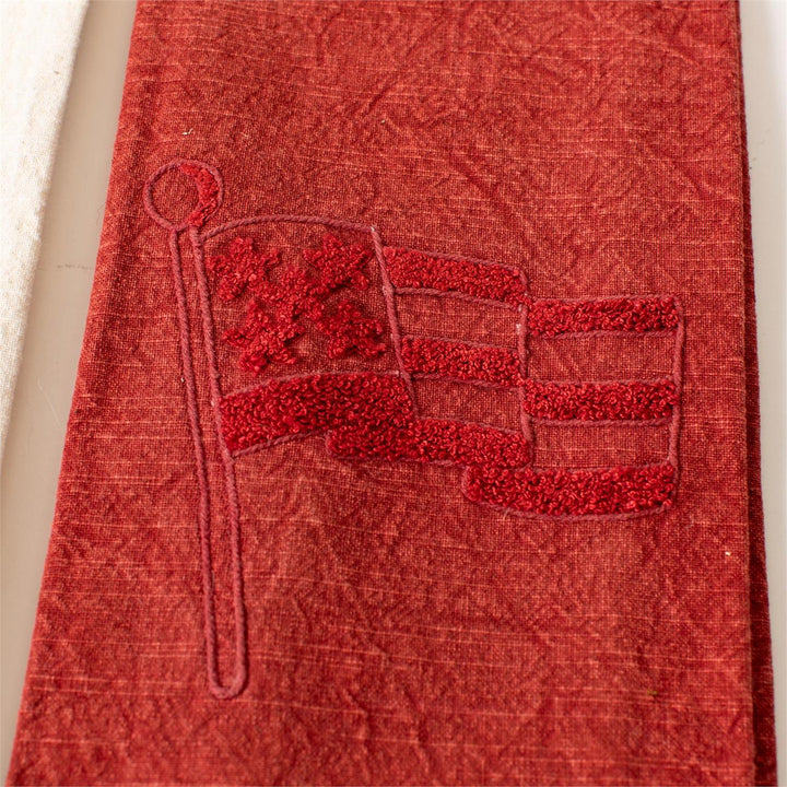 Patriotic Stonewashed Cotton Tea Towels