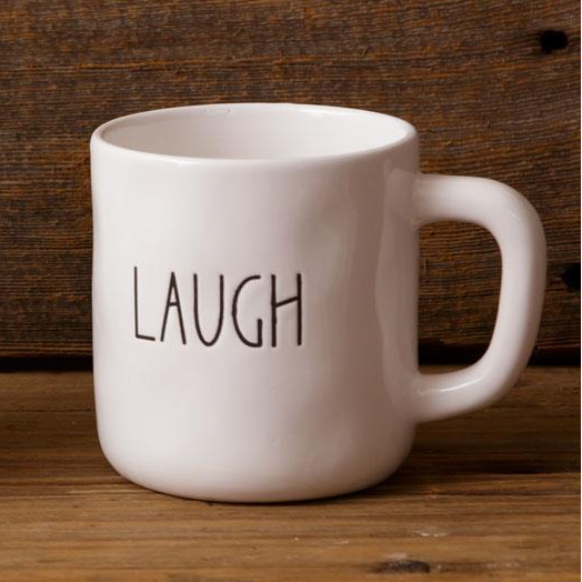 Faith, Family + Everyday Words Ceramic Mug, 4"