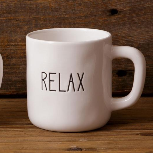 Faith, Family + Everyday Words Ceramic Mug, 4"