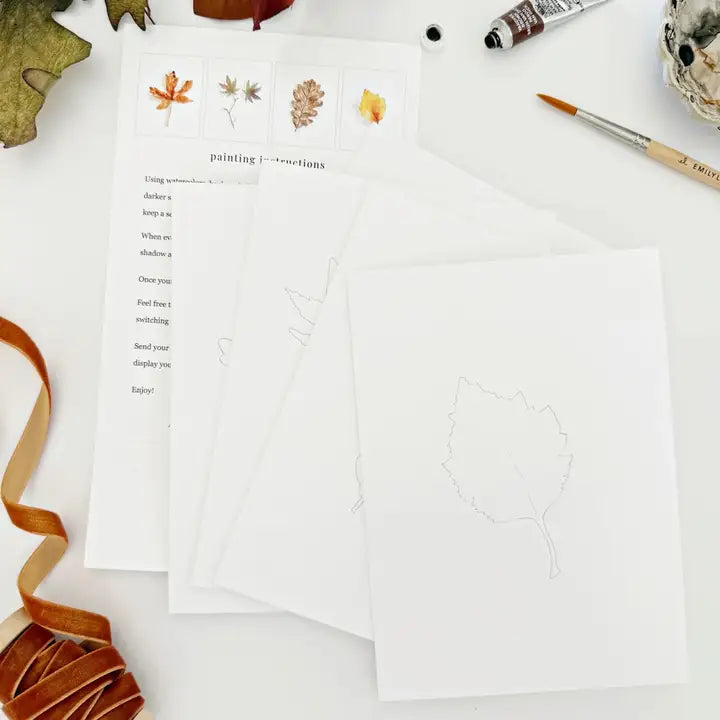 Paintable Watercolor Notecard Set