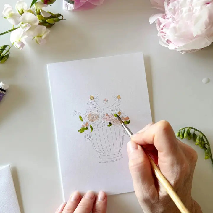 Paintable Watercolor Notecard Set