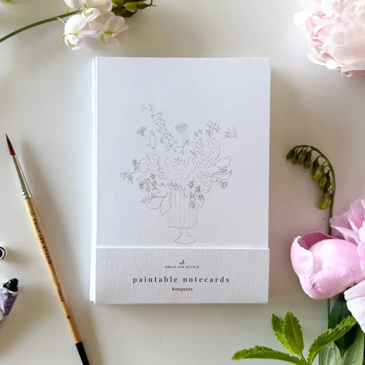 Paintable Watercolor Notecard Set