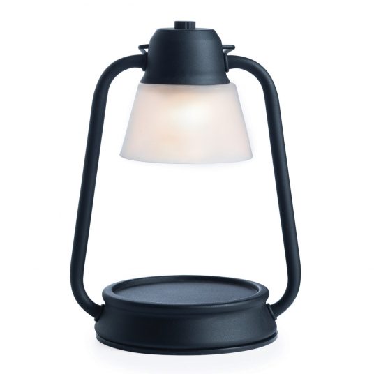 Black Lantern Candle Warmer with Frosted Glass