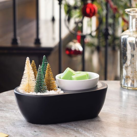 Bottle Brush Christmas Tree Wax Warmer