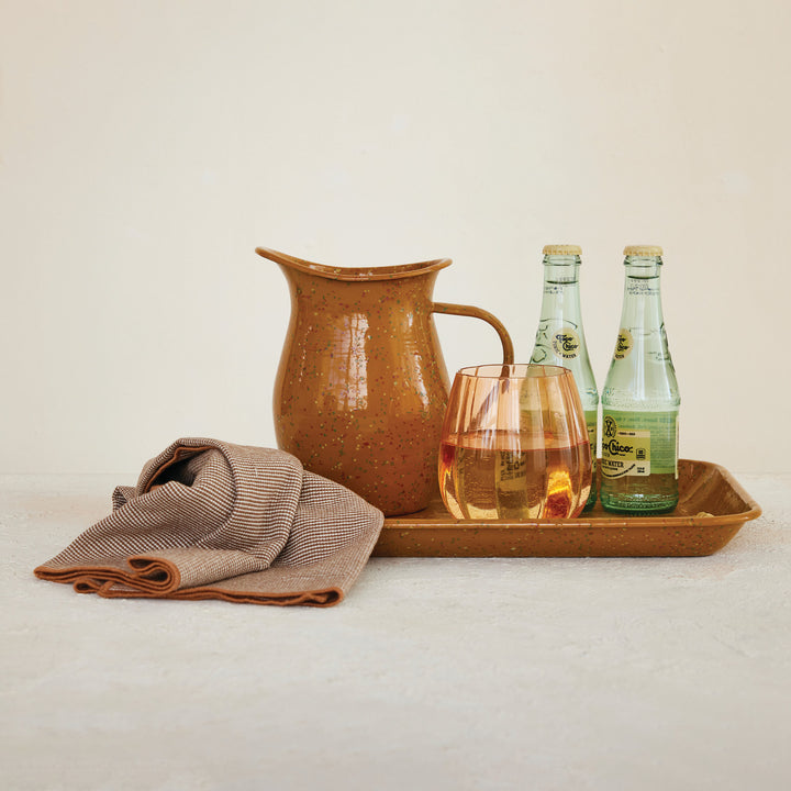 22 oz Stemless Pumpkin Shaped Wine Glass