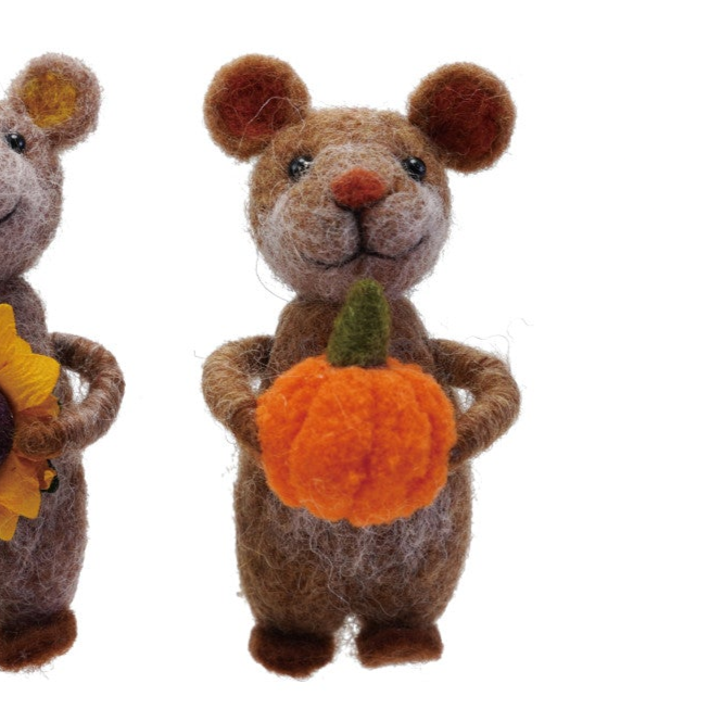 Handmade Wool Felt Mice