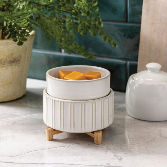 Ceramic + Wood Fragrance Warmer