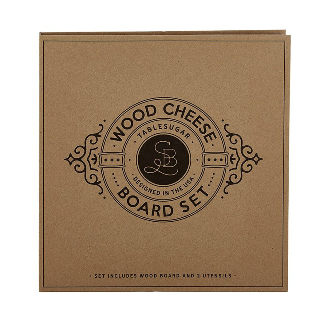 Wood Cheese Board Book Box Set