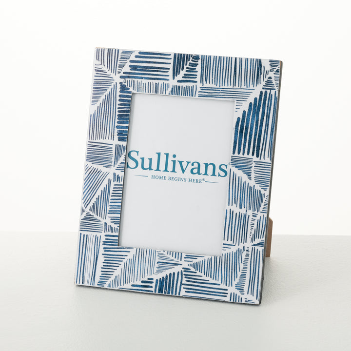 Blue Aztec Pattern Frame, 4x6