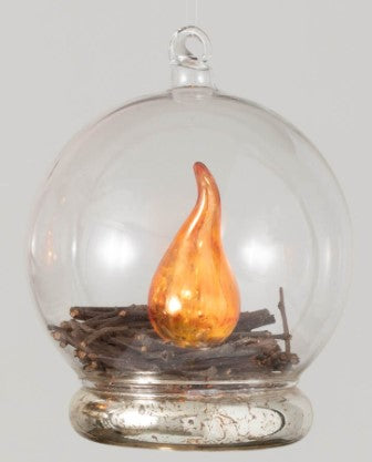 Lighted Campfire Ornaments