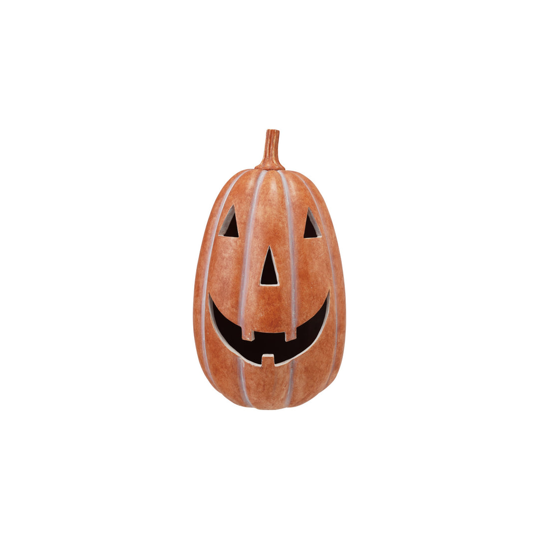 Lighted Resin Jack-O’-Lantern