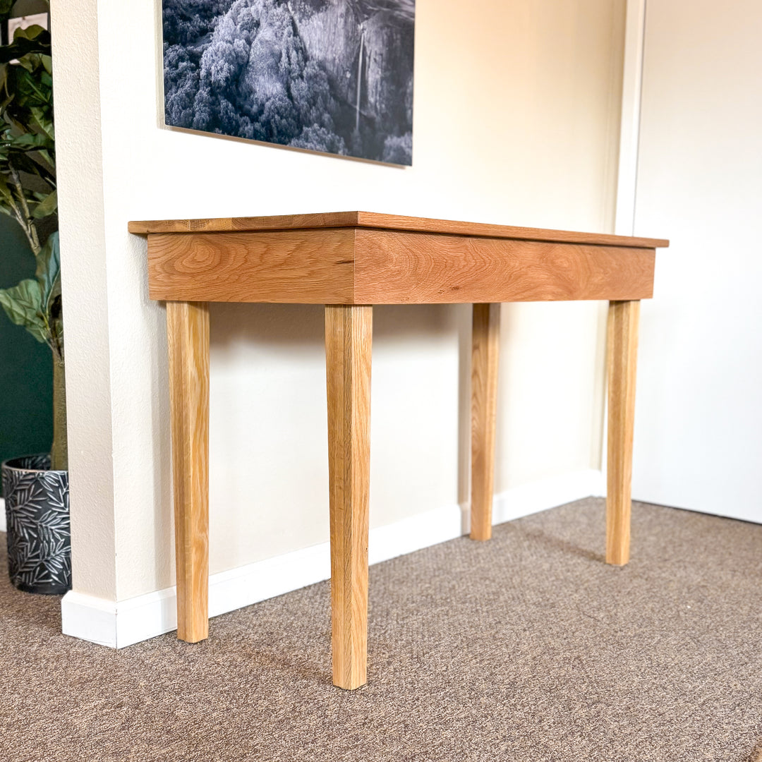 Handmade White Oak Writing Desk