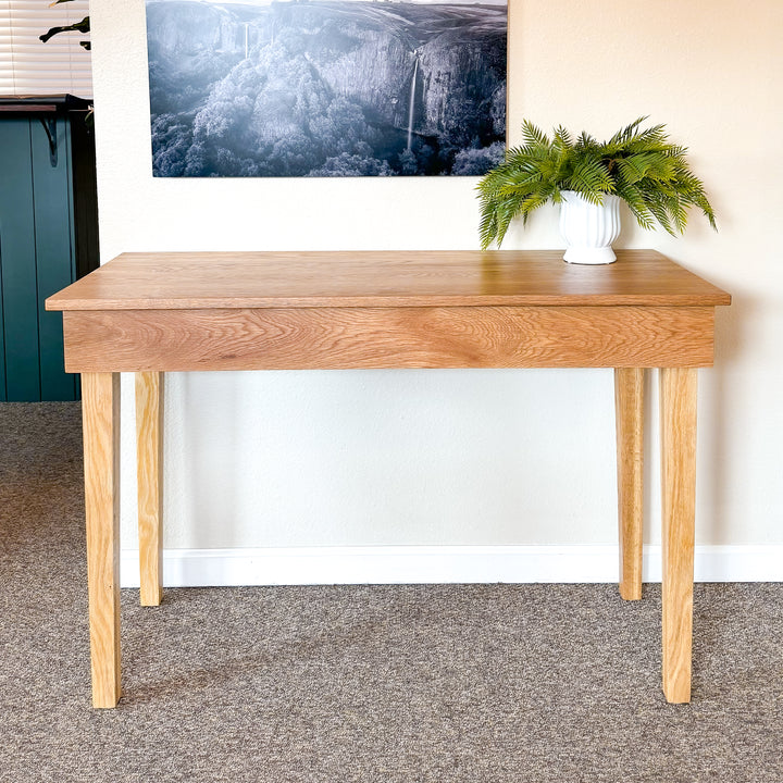 Handmade White Oak Writing Desk