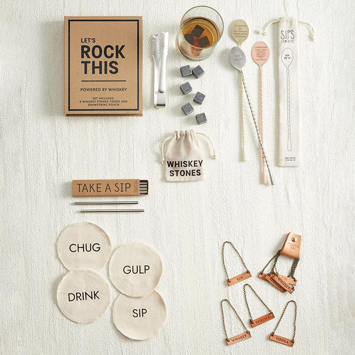 "Let's Rock This" Whiskey Stones Book Box