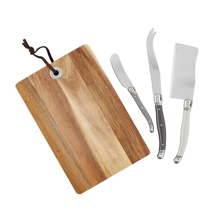 "Good Food" Wood Cheese Board Set Book Box