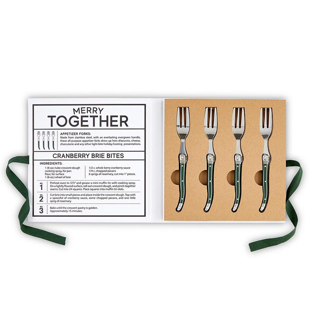 Charcuterie Forks Book Box, Green