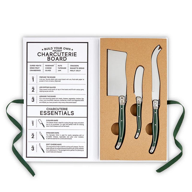 Charcuterie Knives Book Box, Green