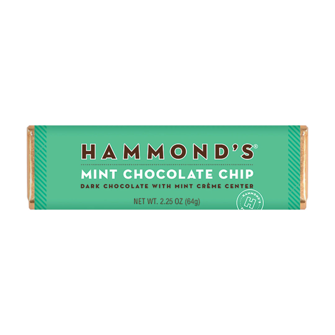 Hammond’s Mint Chocolate Chip Chocolate Bar, 2.25 oz