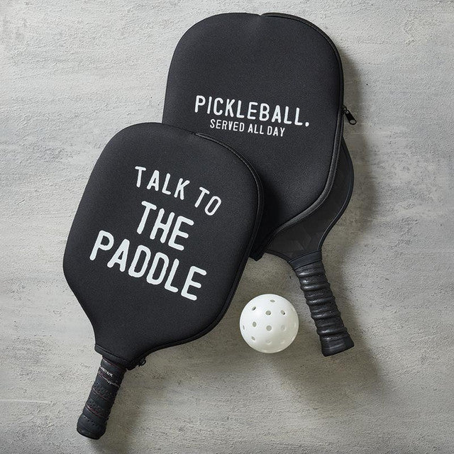 "Pickleball Served All Day" Pickleball Paddle Cover