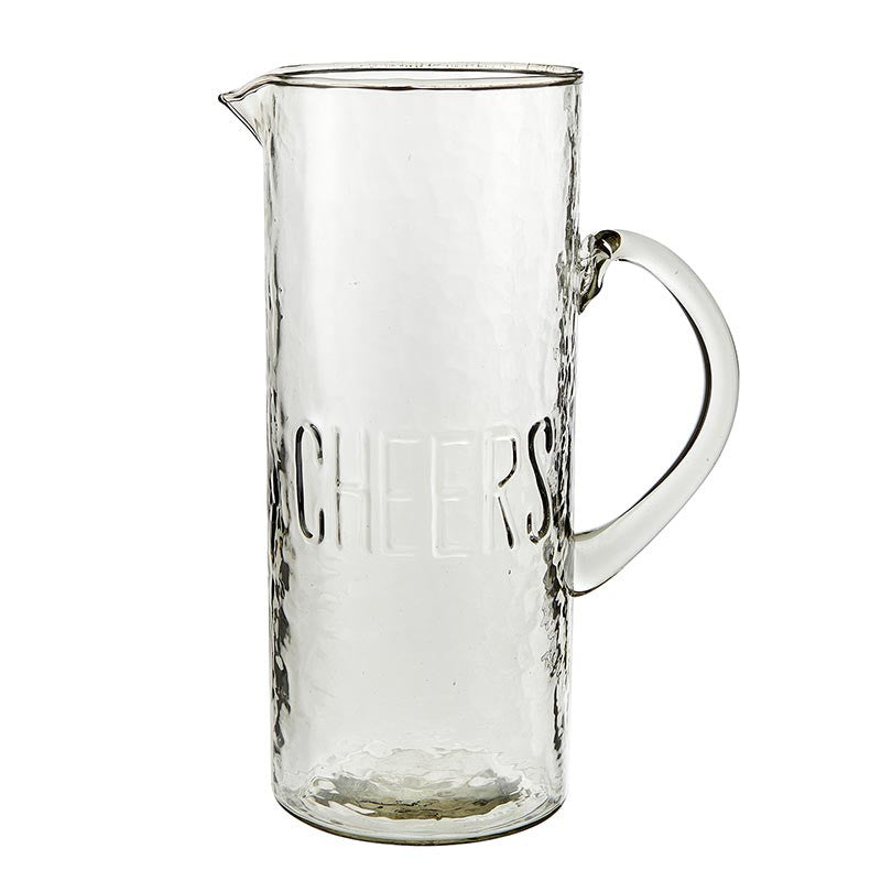 Hammered Glass "Cheers" Glassware