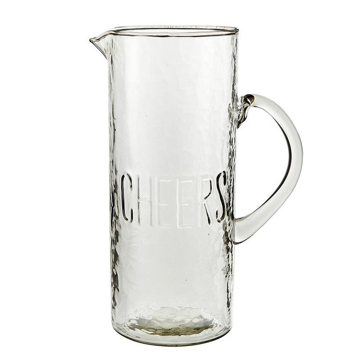 Hammered Glass "Cheers" Glassware